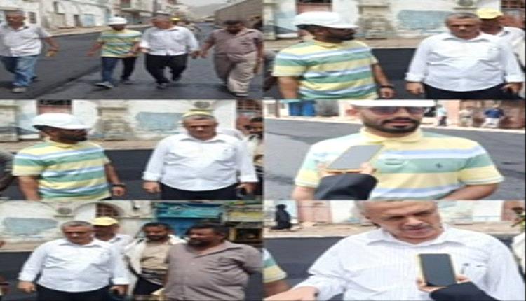 اعادة تأهيل وصيانة طريق لقمان الممتد لشارع اروى مديرية صيرة