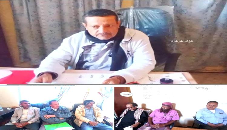 مدير مكتب التربية والتعليم بمديرية الحصين يلتقي بمدراء المدارس ويشدد على تطبيق اللوائح والنظم 

