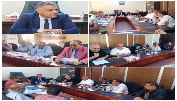 نائب محافظ عدن يترأس لقاء لمناقشة  إشكاليات المنشأت الطبية الأهلية  