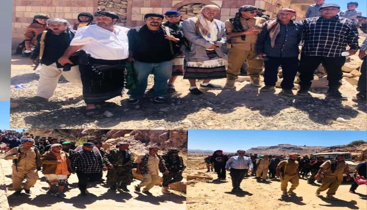 بحضور قيادات بارزة .. منطقة اشمان بالشعيب تشهد صلح قبلي بين أولاد ناصر صالح وأولاد قاسم محمد 