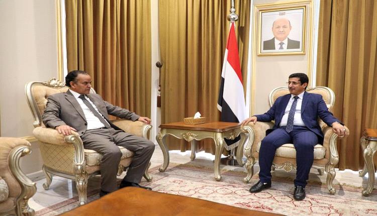 وكيل وزارة الخارجية يلتقي السفير الموريتاني بمناسبة انتهاء فترة عمله