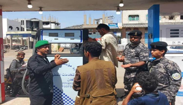 القطاع الثاني حزام أمني بالضالع ينفذ حملة ميدانية لضبط أسعار الوقود