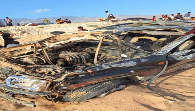 مصـ.ـرع 4 أشخاص بحـ.ـادث مـ.ـروري مـ.ـروع في محافظة المهرة