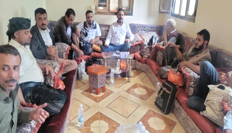 خلال الذكرى الثامنة لاستشهاده ...الجفري في منزل الشهيد عبدالله المهندس 
