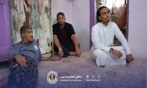 السقاف يتفقد أوضاع أسرة البيضاني بالقلوعة