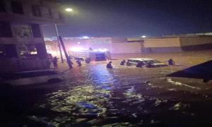 خسائر وأضرار جراء أمطار غزيرة تضرب مديريات عدن"صور"