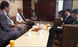 السفير الصيني يستقبل رئيس جامعة تعز ويبحثان تعزيز التعاون الأكاديمي بين جامعة تعز والجامعات الصينية