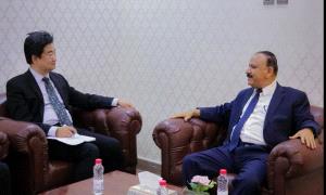 وزير النقل يبحث مع القائم بأعمال السفير الصيني لدى بلادنا أوجه الاستفادة من الاستثمارات الصينية بقطاعات النقل المختلفة 