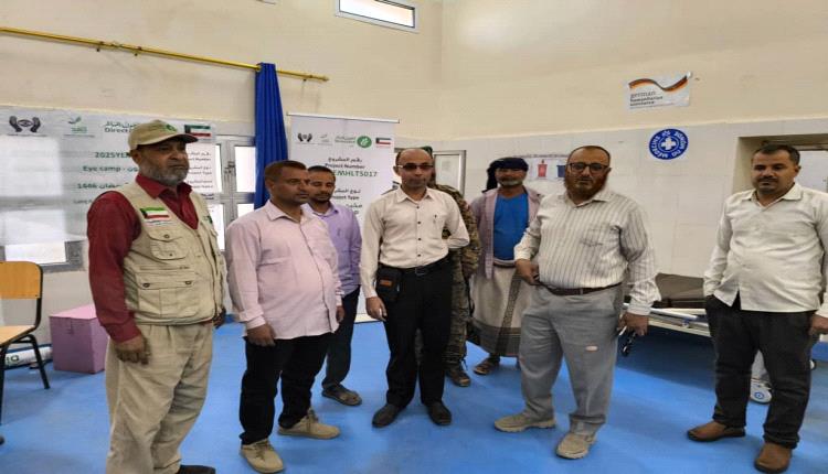 مدير عام حالمين يدشن مخيم العيون المجاني في المستشفى العام بعاصمة المديرية