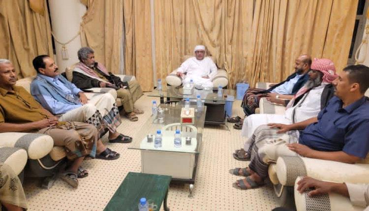 الكثيري يستقبل عددًا من أعضاء الجمعية الوطنية ويتلقى التهاني بتحرير وادي حضرموت