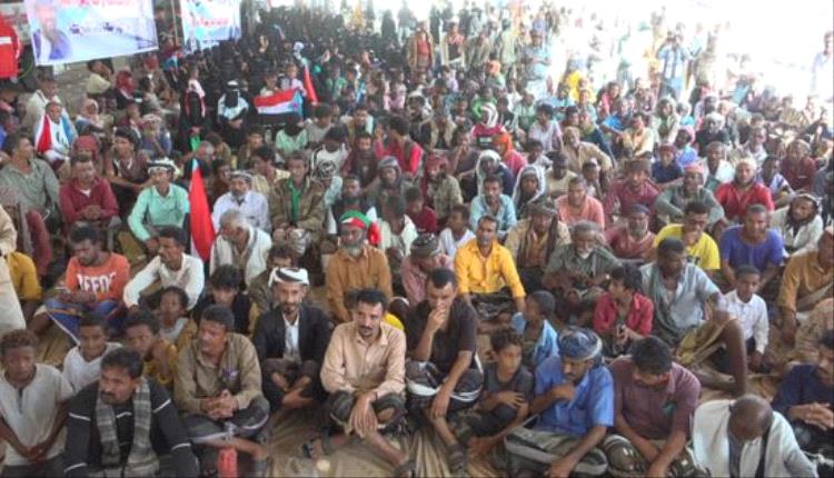 دلتا أبين تواصل الاعتصام وتطالب بإعلان دولة الجنوب العربي
