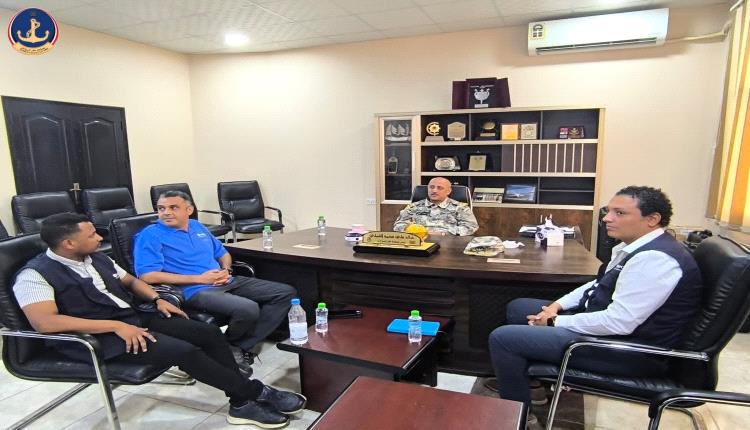 رئيس مصلحة خفر السواحل اليمنية  يستقبل ممثلي مكتب الأمم المتحدة المعني بالمـ.ـخدرات والـ.ـجريمة (UNODC)