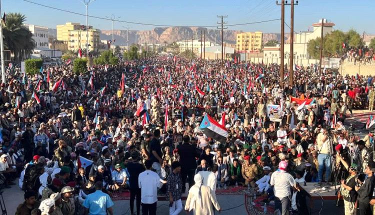 مليونية سيئون تؤكد على وحدة الصف الجنوبي....