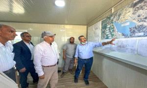 أبين : وكيل وزارة الزراعة والري يتفقد مشروع سد حسّان الاستراتيجي 
 

  