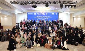 اختتام اعمال القمة النسوية الثامنة بتنظيم مؤسسة وجود في عدن