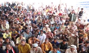 من مخيم الاعتصام بأبين.. شعب الجنوب يحسم خياره ولا تراجع عن إعلان الدولة
