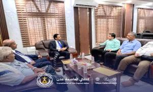 السقّاف يزور وزارة الشباب والرياضة بعدن ويبحث ترتيبات تطوير القطاع الرياضي