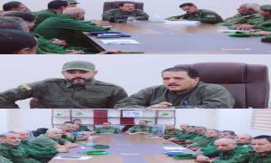 العميد أبو بكر جبر يترأس اجتماعاً أمنياً لمناقشة خطة مواصلة وتعزيز الحملات الأمنية في العاصمة عدن