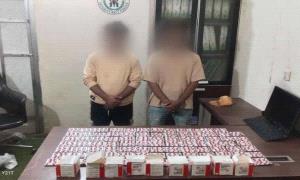 حزام العاصمة عدن يضبط كمية من الحبوب المخـ.ـدرة ويلقي القبض على متهمين بالبريقة