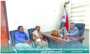باصم يلتقي رئيس هيئة الشؤون الاجتماعية بالمجلس الانتقالي لبحث مجالات التنسيق والتعاون المشترك