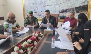 مدير عام المنصورة يناقش أداء مكتب الأشغال العامة للفترة الماضية ويكرم لجنة مجلس الأباء