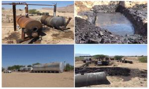 القوات الجنوبية تضبط مصفاة غير قانونية لنهب النفط داخل مزرعة متنفذ شمالي في الخشعة