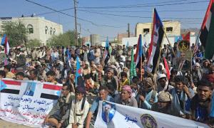 مهرجان جماهيري حاشد في بيحان احتفاءً بانتصارات القوات الجنوبية والمطالبة بإعلان دولة الجنوب