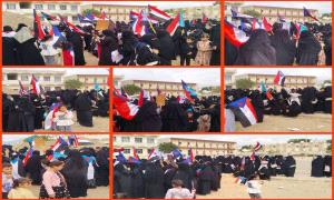 استجابةً لدعوة رئيس انتقالي لحج .. حشد نسائي مهيب في ردفان يزف ال..