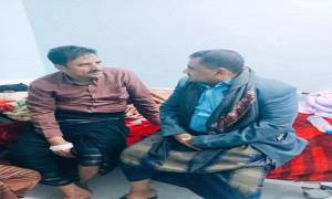 مدير عام شرطة شبوة يطمئن على صحة العميد الجبواني .