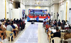 الفريق الرئاسي يشارك في اللقاء الموسع للقيادة المحلية للمجلس الانتقالي بلحج ويجدد التمسك بخيار استعادة دولة الجنوب العربي