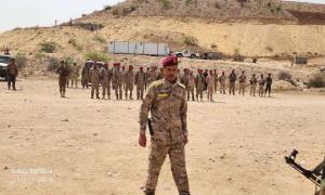 قائد ألوية الدعم والإسناد يتفقد جاهزية اللواء الأول في مديرية المحفد بمحافظة أبين