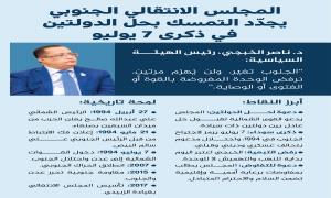 المجلس الانتقالي الجنوبي يجدد التمسك بحل الدولتين في ذكرى 7 يوليو
