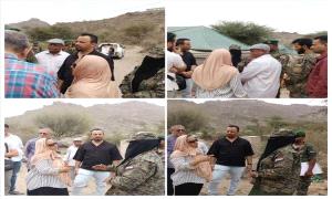 الضالع: وفد من منظمة "سيفيك" الأمريكية يزور النقاط الأمنية  لطريق الضالع–صنعاء في منطقة مريس
