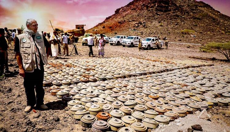 «مسام» ينزع 500 الف لغـ.ـم وعـ.ـبوة ناسـ.ـفة وذخـ.ـيرة غير منفجـ.ـرة في اليمن
