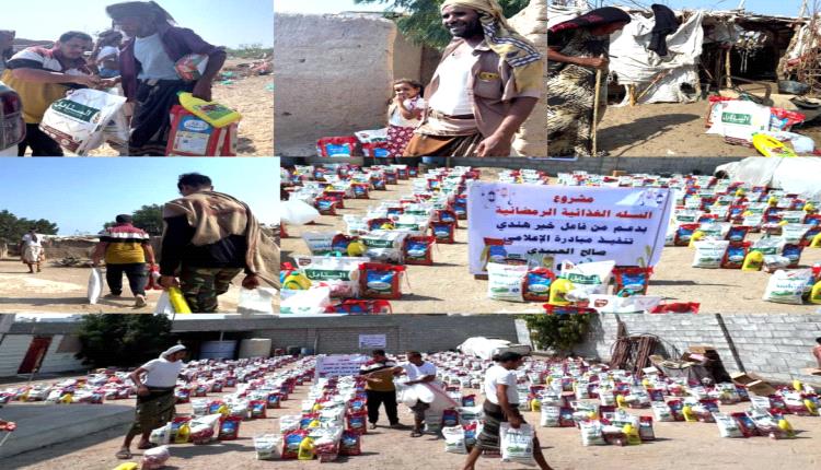 مبادرة "العبيدي" توزع 150 سلة غذائية للأسر الأشد فقراً في لحج وعدن 
