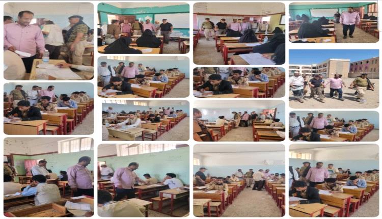 مدير عام مديرية قعطبة الشاعري يدشن بدء امتحانات الثانوية العامة