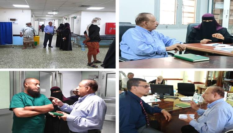وكيل أول محافظة لحج اللواء البكري يزور مستشفى ابن خلدون العام في حوطة لحج و يدعو لإنقاذه من التدهور و الانهيار في ظل غياب الدولة