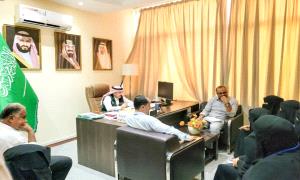 مكتب البرنامج السعودي لتنمية وإعمار اليمن في عدن يستقبل طالبات مشروع "الوصول إلى التعليم في الريف" بلحج
