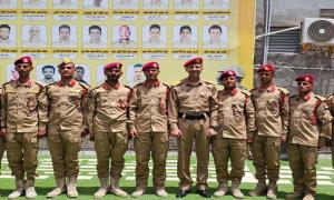 العميد أوسان العنشلي يُكرم خريجي اللواء الأول حماية رئاسية من الكلية الحربية بالعاصمة عدن