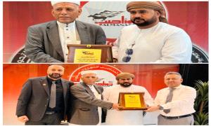 رئيس شركة المناصب للتجارة المحدودة يكرم وزير الأشغال بعدن