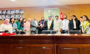 درع جامعة منّوبة للإبداع والتميز لمجيب الرحمن الوصابي في تونس