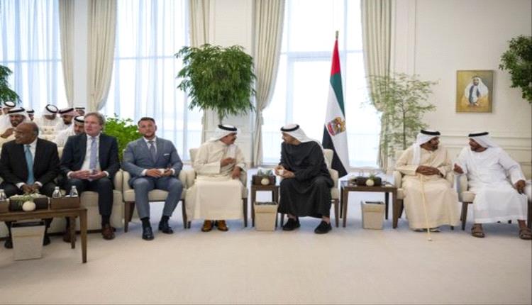 رئيس الإمارات يستقبل المشاركين بالاجتماع الوزاري لدول التحالف الأمني الدولي