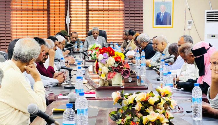 اجتماع استثنائي لتنفيذي لحج يقر حزمة من القرارات لتعزيز الأداء المؤسسي والإصلاح المالي والإداري