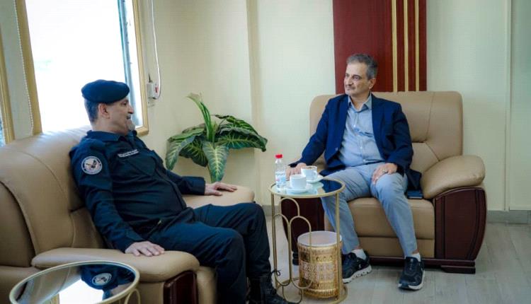 المحافظ لملس يبحث مع رئيس جهاز مكافحـ.ـة الإرهـ.ـاب سبل تعزيز الأمن والاستقرار