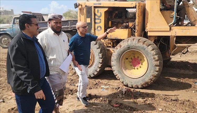 بدء إنشاء دوّار بئر فضل لتحسين المظهر الحضاري لمديرية المنصورة

