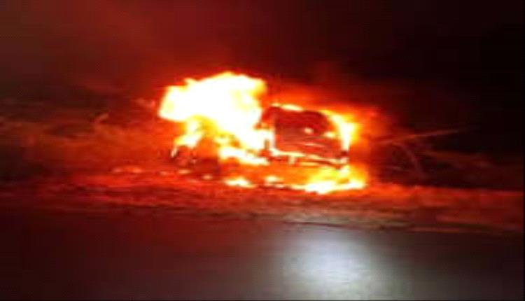 تعز: حريق يلتهم باص ركاب ويُتلف مبالغ مالية ضخمة