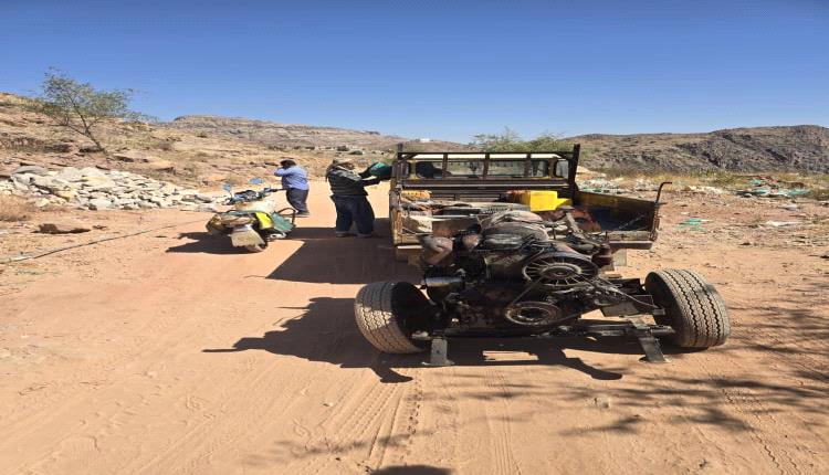 بدء المرحلة الأولى من مشروع رصف طريق اقذيذ – المشارع بالشعيب
