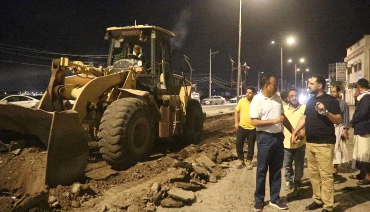 المهندس حسين العقربي يدشن أعمال مشروع التأهيل بالتزامن مع احتفالات الجلاء 30 نوفمبر 
