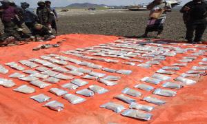 قـ.ـوات العمالقة الجنوبية تضبط قارب تهـ.ـريب يحمل 600 الف حبة كبتاجـ.ـون مخدر قرب باب المندب