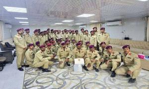 خريجو الدفعة الثالثة من كلية زايد العسكرية من أبناء حضرموت يتسلّمون شهادات تخرّجهم بالمكلا